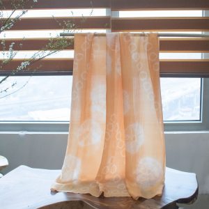 Khăn Choàng Lụa Shibori Cao Cấp Ht2 Vàng