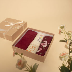 set quà lụa tơ tằm cao cấp 002 quyền quý