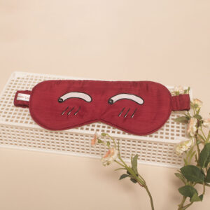 bịt mắt lụa vẽ biểu cảm hài hước