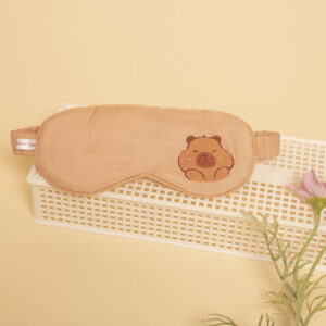 bịt mắt lụa hồng vỏ đỗ capybara